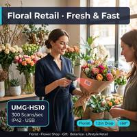 Lecteur de codes-barres 1D CMOS USB portable UIMG HS10 certifié ROHS, économique, Plug and Play pour les points de vente de pharmacies