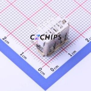 KH-AF90QC-10JB-H6.3 USB Connector Bent Lead Through Hole Connector Type-A Female Right Angle Insert 4P - Product Image 2