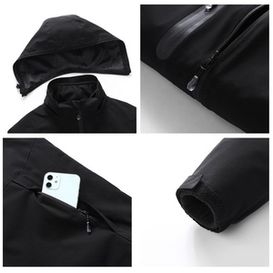 Giacca da sci riscaldata in <span class=keywords><strong>pile</strong></span> 3-in-1 spessa da uomo 15 zone antivento a tinta unita abbigliamento invernale batteria ricaricabile non inclusa - Product Image 2
