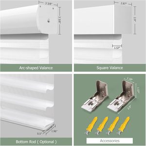 Luce automatica filtrante libera oscuramento materia ricaricabile compatibile con motore Shangri La rullo tende per soggiorno - Product Image 6