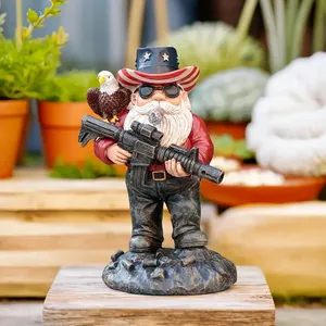 Disparo enano y águila, soldado <span class=keywords><strong>duende</strong></span> militar goblin ejército estatua escultura, estatua táctica <span class=keywords><strong>duende</strong></span> - Product Image 5
