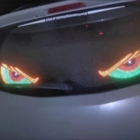 Écran d'affichage à matrice de pixels LED flexible RGB USB, lumières pour pare-brise de voiture, yeux de démon pour voiture, camion, tout-terrain, SUV