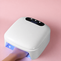 Lampe à ongles UV LED professionnelle à double source lumineuse, séchage rapide du vernis gel, 3 minuteurs, capteur intelligent, équipement de manucure