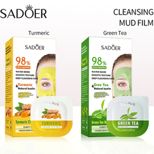 SADOER Rosa té verde cúrcuma máscara de arcilla la mejor hidratante brillo blackhead adsorbing Guangzhou máscara facial - Product Image 5