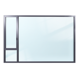 Fenêtre à battant moderne en alliage d'aluminium, double vitrage trempé, insonorisée, sur mesure pour villa, hôtel, usage domestique - Product Image 1