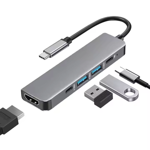 Tuti Sản phẩm bán chạy nhất 5 trong 1 USB Docking Station loại C để USB HD 4K pd100w sạc Phụ kiện máy tính HUB cho Mac cuốn sách - Product Image 1