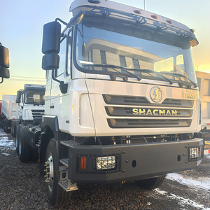 รถบรรทุกใหม่ติดตั้งเครนพับได้บนแขนรถยก ยี่ห้อ Shacman F3000 X3000 Howo 430 400 แรงม้า รถบรรทุกตู้บรรทุกสินค้า 12 ล้อ รถบรรทุกพื้นเรียบ - Product Image 5