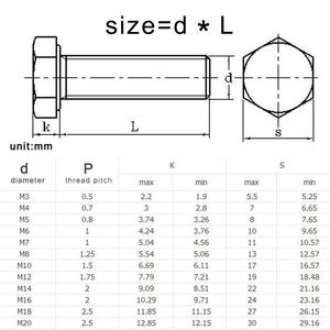 ISO 4017 M9 hex hd בורג ממפעל הסיני - Product Image 5