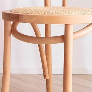 High Back Hotel Restaurant Furniture Solid Rattan <b>Bent</b> <b>Wood</b> Dining <b>Chair</b> for Kitchen Room - Product Image 6