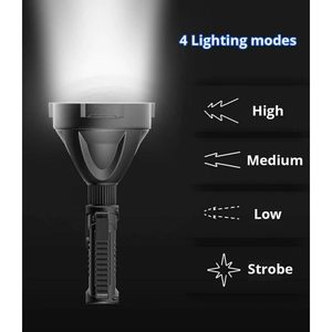 Coba 150W Rechargeable <b>LED</b> COB <b>Flashlight</b> Strong Light Long Shot 500M Outdoor Use - Product Image 5