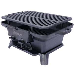 DB 76292981 mesa de parrilla de barbacoa Ovalada para exteriores de hierro fundido de alta calidad 100% artesanía exquisita pequeña Parrilla de carbón sartén - Product Image 1