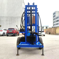 Forage souterrain de profondeur diesel hydraulique monté sur camion à usage domestique mini forage de puits d'eau portable appareil/machine à vendre