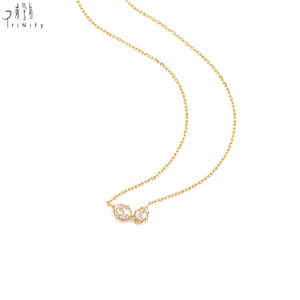 High Quality Wholesale 18K <b>Solid</b> Yellow <b>Gold</b> Natural Rose Cut Diamond Necklace OEM Fine Jewelry Supplier Rose Cut <b>Pendant</b> - Product Image 2