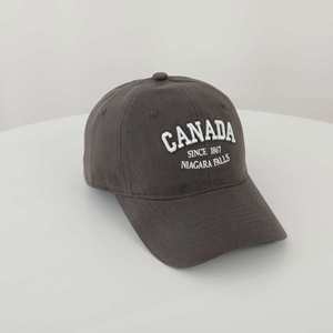 Vente en gros Usine BSCI Casquette de baseball 100% coton unisexe 6 panneaux souple non structurée Canada Broderie 3D Adulte - Product Image 6