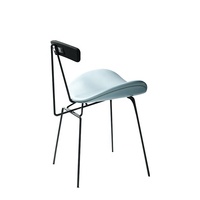 Chaise de réception de style industriel vintage en cuir, forme papillon, pour salon, salle d'attente, salle à manger d'hôtel