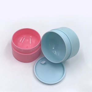 Mini grand pot en plastique PP à double paroi blanc, noir, bleu, rose avec couvercles à vis pour cosmétiques - Product Image 6