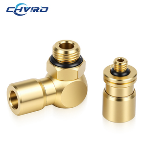 Raccord de tuyau de gaz pour accessoires de soupape solénoïde de cylindre de machine d'impression <span class=keywords><strong>EISELE</strong></span> Raccord rotatif en cuivre AD4-6L-9.5 - Product Image 1