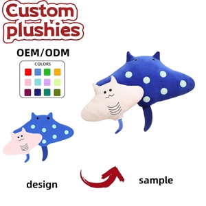 Almohada <span class=keywords><strong>de</strong></span> Peluche <span class=keywords><strong>de</strong></span> <span class=keywords><strong>Manta</strong></span> Ray <span class=keywords><strong>de</strong></span> Algodón PP Personalizada - Juguete <span class=keywords><strong>de</strong></span> Peluche Personalizado OEM/ODM para Regalos <span class=keywords><strong>de</strong></span> Cumpleaños y Alivio del Estrés - Product Image 1