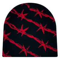 Gorro de punto jacquard de doble capa unisex con diseño de calavera, ideal para invierno, térmico, para exteriores, con estampado de personajes, común para viajes, ¡gran oferta!