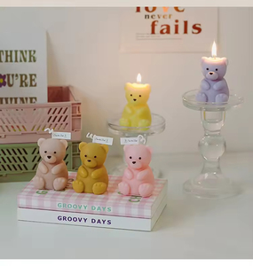 Bougie parfumée en cire de soja en forme d'ours, longue durée, vente en gros, pour cadeau de mariage ou d'anniversaire - Product Image 3