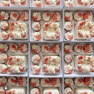 Grande boîte à <span class=keywords><strong>bento</strong></span> en carton pour gâteaux, petite boîte transparente pour dégustation de thé, boîte à cupcakes à emporter avec poignée pour desserts - Product Image 3