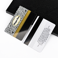Carte PVC personnalisée imprimée avec bande magnétique Hico 2750oe et code-barres, badge d'identification de personnel à proximité