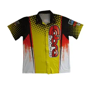 Personalizado de Alta Qualidade Fantasia Motocross Pit Camisa Polo Tshirts Respirável Corrida Esportes T Camisa Do Projeto Do Clube Desgaste Motociclismo