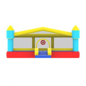 Nouveau produit Château gonflable pour enfants, petit parc d'attractions intérieur/extérieur avec toboggan et trampoline - Product Image 4