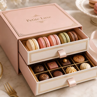 Boîtes cadeaux en chocolat rigides de qualité supérieure personnalisées, fabriquées en carton écologique de qualité alimentaire. .