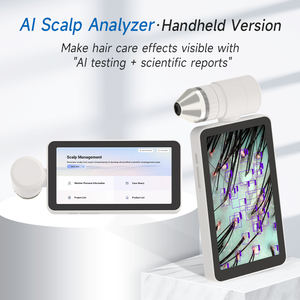 Analyseur de cuir chevelu AI de 6 pouces, version portable, scanner de test de la peau, du cuir chevelu et des cheveux, détecteur de follicules pileux, 20X 200X - Product Image 2