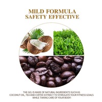 Crème Amincissante Corporelle Bio à l'Huile de Coco et aux Herbes, Sans Sulfate, Hydratante, Anti-Cellulite, Raffermissante, Détoxifiante, Brûle-Graisse