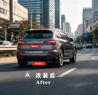 Luces Traseras LED CREULI, Dinámicas, Secuenciales, Tipo Through-Type, Ahumadas, Plug & Play, Barra de Freno para Puerta Trasera, Autopartes para Audi Q5 PA 20-23