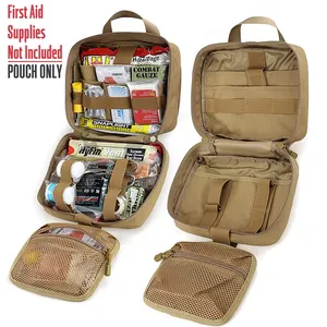 Mise à niveau 1000D Laser Cut Molle Ifak Pouch First Aid Pouch Medical Sac vide