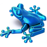 Juguetes de Rana, Modelo de Rana Saltarina Realista Impreso en 3D con Articulaciones Móviles, Juguetes Educativos STEM, Juguetes Sensoriales de Animales