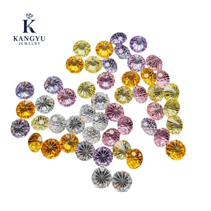 Đá zircon tổng hợp chất lượng cao AAAA 8mm màu trắng, kiểu cắt pháo hoa, dùng làm trang sức Giáng sinh, chất liệu đá zircon - Product Image 6