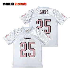 เสื้อฟุตบอลอเมริกันไซส์ใหญ่พิเศษระบายอากาศใส่ได้ทั้งชายและหญิงผ้าโพลีเอสเตอร์/ ผ้าฝ้ายออกแบบได้ตามต้องการ - Product Image 1