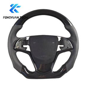 Volante de Fibra de Carbono Forjado para <span class=keywords><strong>Cadillac</strong></span> <span class=keywords><strong>Cts</strong></span> v Ats Ct5 Xt6 Ct4 <span class=keywords><strong>Cts</strong></span>-v <span class=keywords><strong>3.6</strong></span> F1 Srx STS XTS Escalade Coupe Sin Airbag - Product Image 1