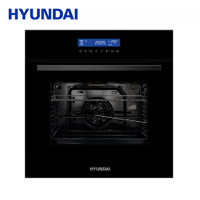 HYUNDAI Built-in Electric Baking Oven 70L Stainless Steel Touch Control Convection Double Grill Fan Defrost Eco Single Household