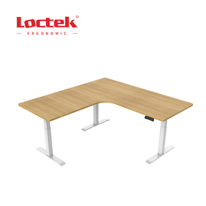 Khung Bàn Máy Tính Điều Chỉnh Chiều Cao Ba Chân Hình Chữ L Màu Trắng Văn Phòng Loctek ET223L(IB) - Product Image 2