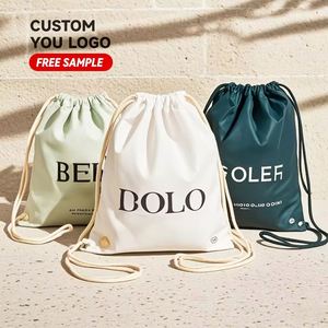 Cheap Price Customized Polyester <b>Drawstring</b> Bag Gym Draw String Bags Sport Soft <b>Backpack</b> - Product Image 1