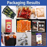 Machine automatique de remplissage et de scellage VFFS pour sachets de sauce tomate, sauce chili, ketchup, confiture, beurre de cacahuète, pâte de sésame