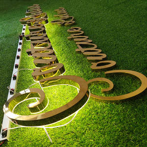 مكتب مخصص داخلي الخلفية Led Sign Business 3D أثار قطع يافطة أحرف أكريليكية جدار حرف شعار العلامة التجارية لافتات للأعمال - Product Image 1