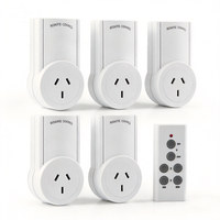 230V 10A 5 prises + 1 prise électrique sans fil avec télécommande