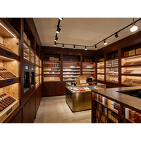 Meubles de salon pour cigares de luxe sur mesure, vitrine à cigares en bois, humidor pour magasin