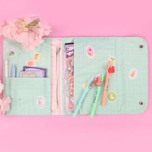 Pochette de protection rembourrée en toile personnalisée pour liseuse électronique, carnet, cahier, style fourre-tout, cadeau - Product Image 3