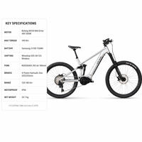 Vélo de montagne électrique à suspension souple EM6 de troisième génération avec cadre en alliage d'aluminium, moteur central M430 à huit vitesses, 12 vitesses