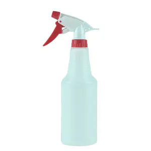 Botella de plástico para detergente, pulverizador de niebla continua con gatillo, 16 oz, 500ml, HDPE