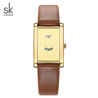 Montre-bracelet à quartz au style simple avec cadran unique, bracelet en acier inoxydable et cuir véritable