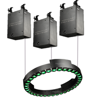 Éclairage à LED Système cinétique de levage Anneau lumineux DMX avec Orbisfly Pro25 Treuil Lumières cinétiques pour Nightclub Concert Party Show