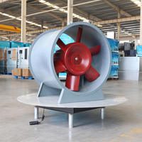 Ventilateur axial résistant aux hautes températures pour l'évacuation des fumées, 280 ℃   Ventilateur de ventilation anti-fumée pour bâtiments commerciaux